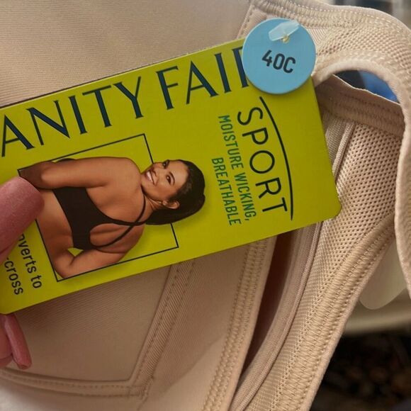 Vanity Fair NWT Sports Bras Breathable Moisture Wicking 40C - Picture 7 of 7